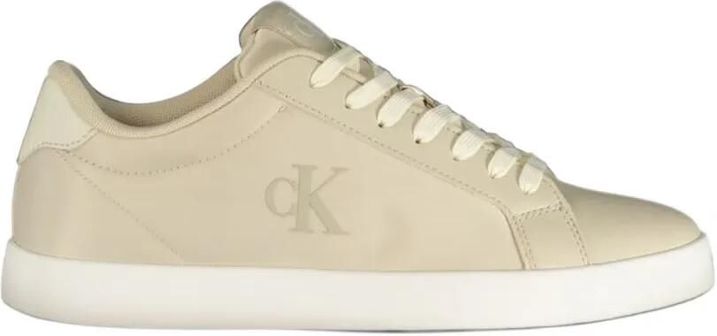 Calvin Klein logo-embossed sneakers Beige