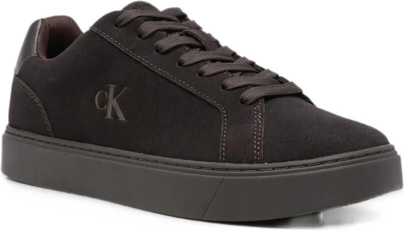 Calvin Klein logo-plaque lace-up sneakers Bruin - Foto 3