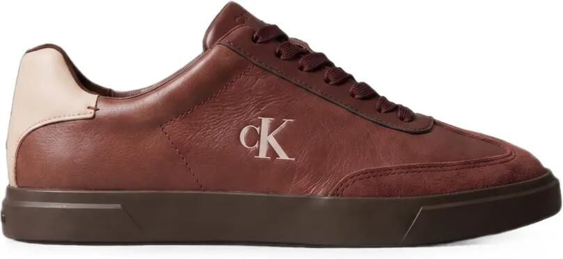 Calvin Klein Sneakers met logoplakkaat Bruin