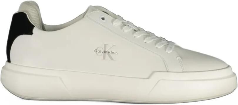 Calvin Klein logo-print chunky-sole sneakers Wit