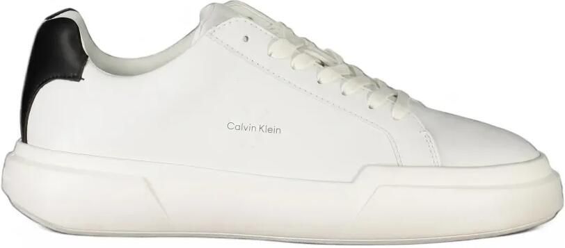 Calvin Klein logo-print lace-up sneakers Wit
