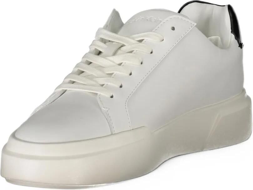 Calvin Klein logo-print lace-up sneakers Wit - Foto 2