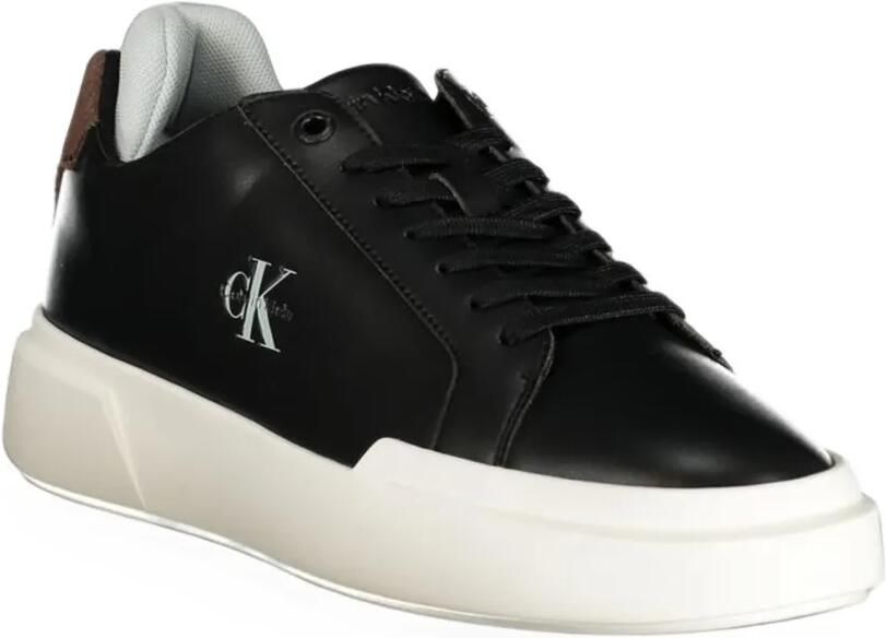 Calvin Klein logo-print lace-up sneakers Zwart - Foto 3