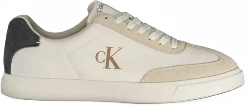 Calvin Klein logo-print panelled sneakers Wit