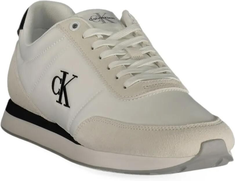 Calvin Klein logo-print panelled sneakers Wit - Foto 3