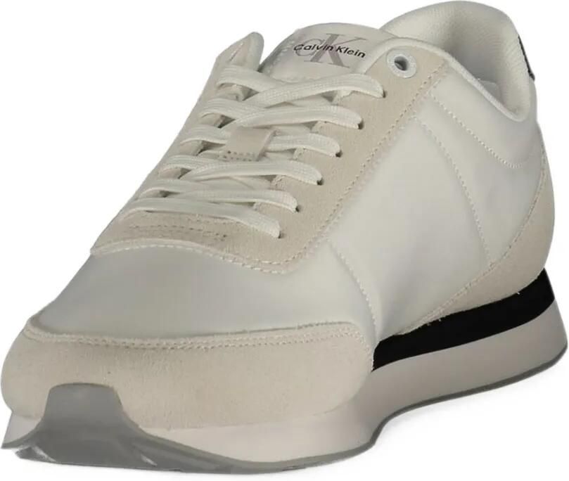 Calvin Klein logo-print panelled sneakers Wit - Foto 2