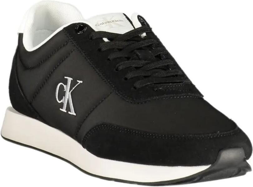 Calvin Klein logo-print panelled sneakers Zwart - Foto 3