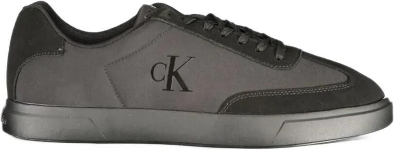 Calvin Klein logo-print panelled sneakers Zwart