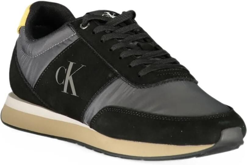 Calvin Klein logo-print panelled sneakers Zwart - Foto 3
