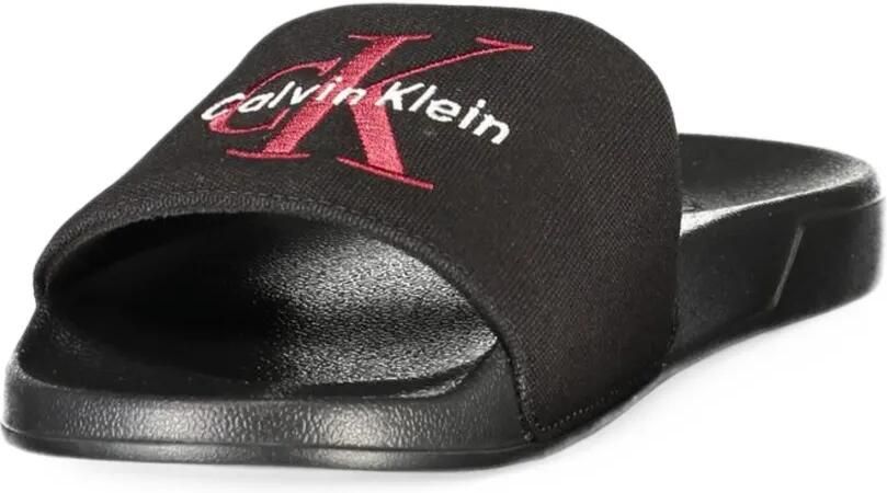 Calvin Klein logo-print slides Zwart - Foto 2