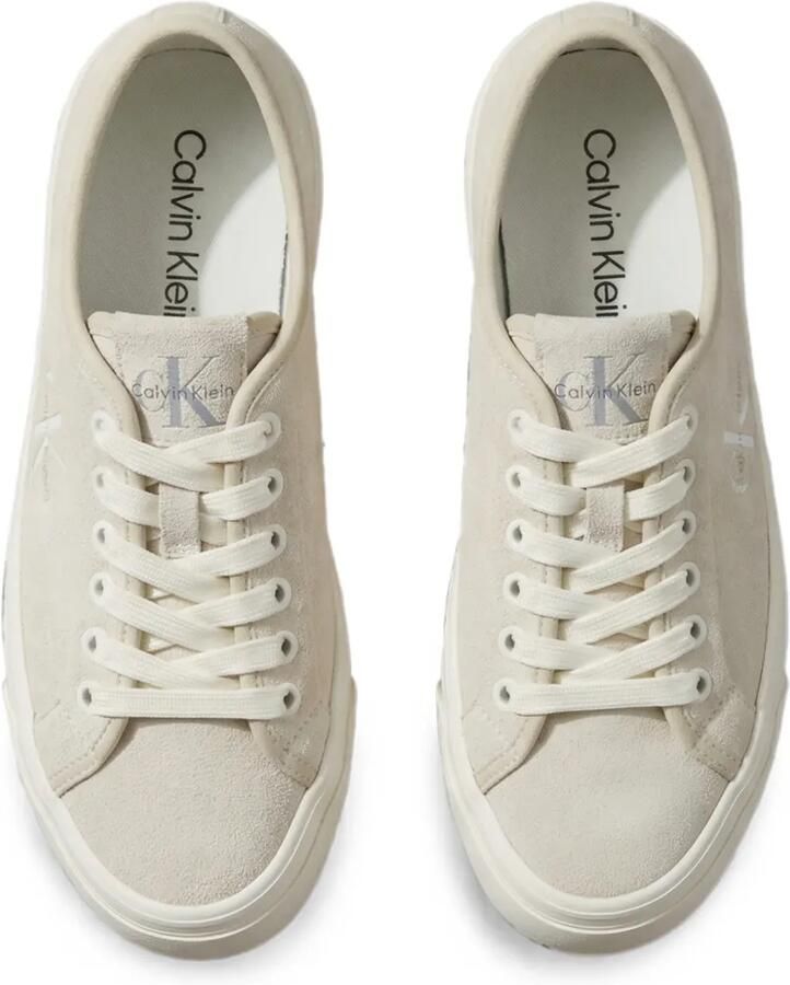 Calvin Klein Low-top sneakers met geborduurd logo Beige - Foto 2
