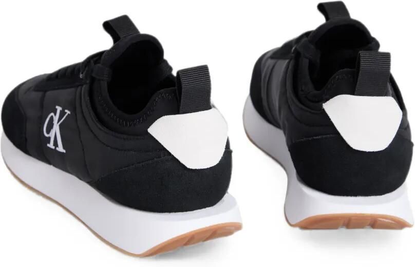 Calvin Klein Low-top sneakers met logoprint en vlakken Zwart - Foto 4