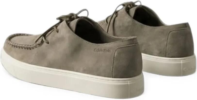 Calvin Klein moccasin-style lace-up sneakers Groen - Foto 4