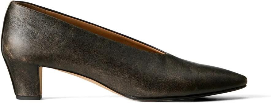 Calvin Klein Pumps met gerafeld effect en puntige neus Zwart