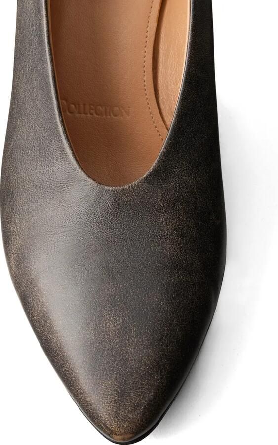 Calvin Klein Pumps met gerafeld effect en puntige neus Zwart - Foto 2