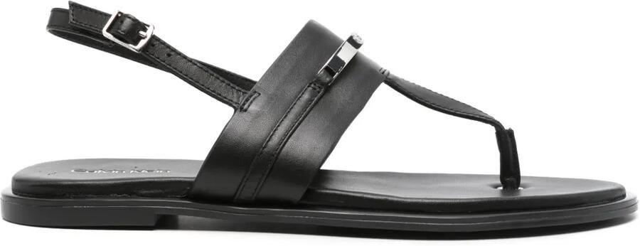 Calvin Klein Sandalen met logoplakkaat Zwart