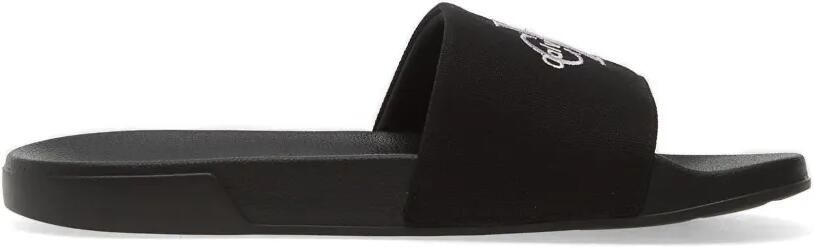Calvin Klein Slippers met geborduurd logo Zwart
