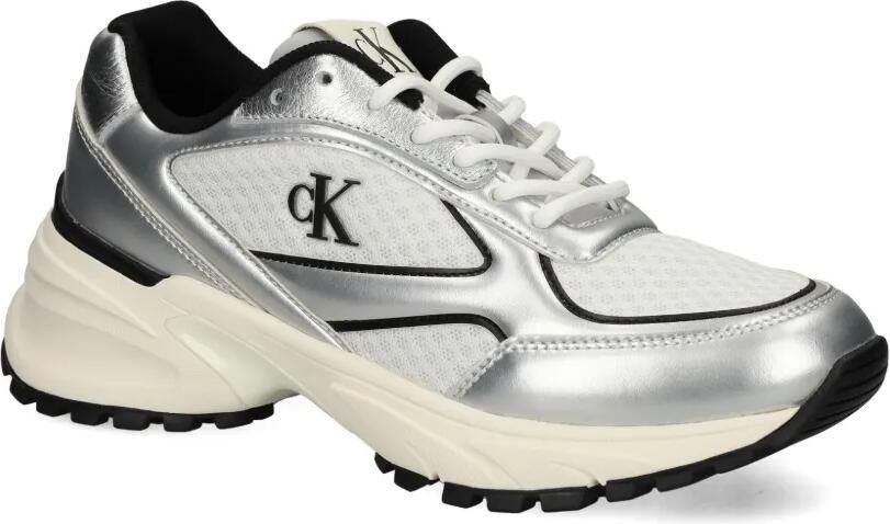 Calvin Klein Sneakers met logo Zilver - Foto 4