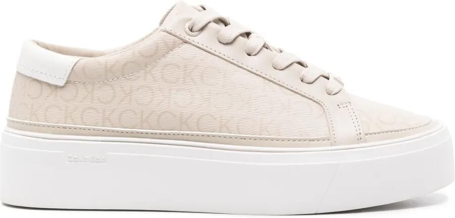 Calvin Klein Sneakers met logoprint Beige