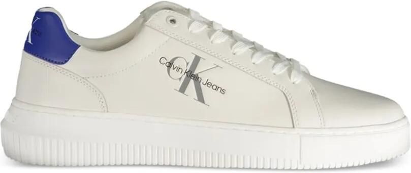 Calvin Klein Sneakers met logoprint en plateauzool Beige