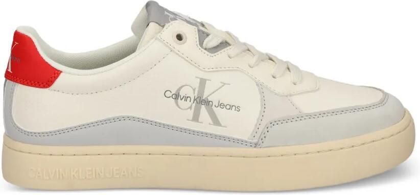 Calvin Klein Sneakers met logoprint en vlakken Beige