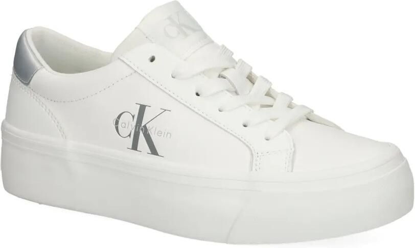 Calvin Klein Sneakers met plateauzool en logodetail Wit