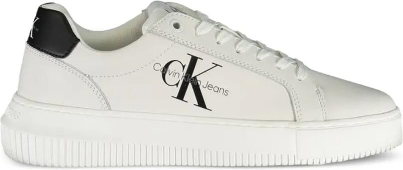 Calvin Klein Sneakers met plateauzool en logodetail Wit