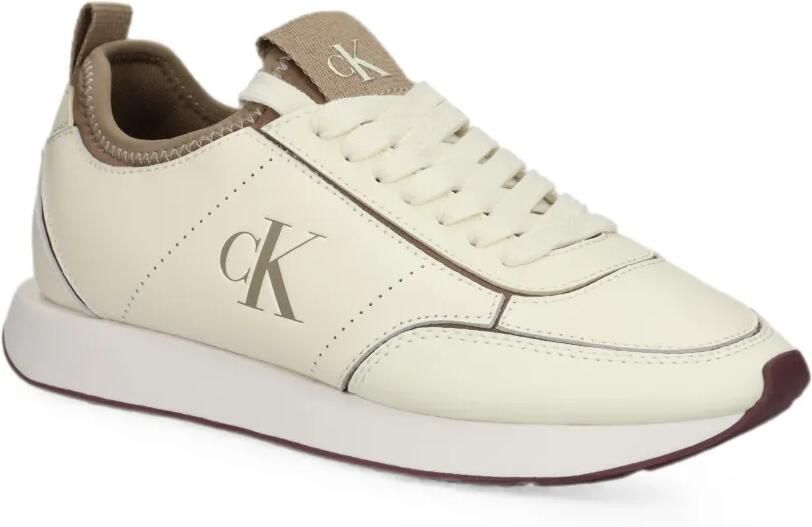 Calvin Klein Sneakers met vlakken en logoprint Beige - Foto 3