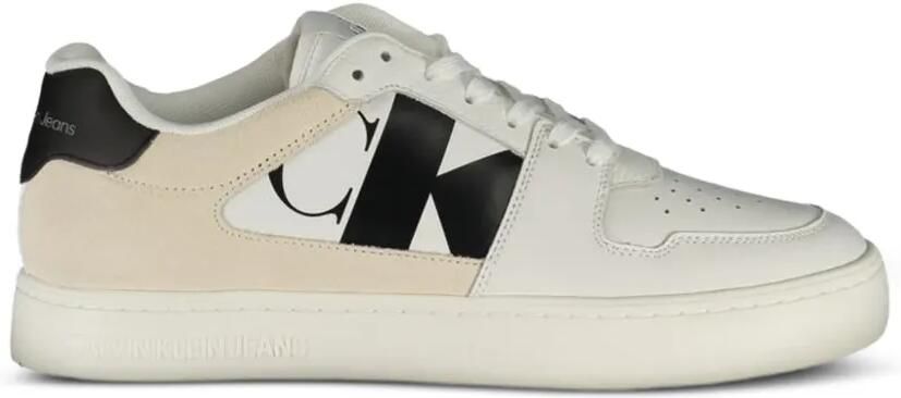 Calvin Klein Sneakers met vlakken en logoprint Wit