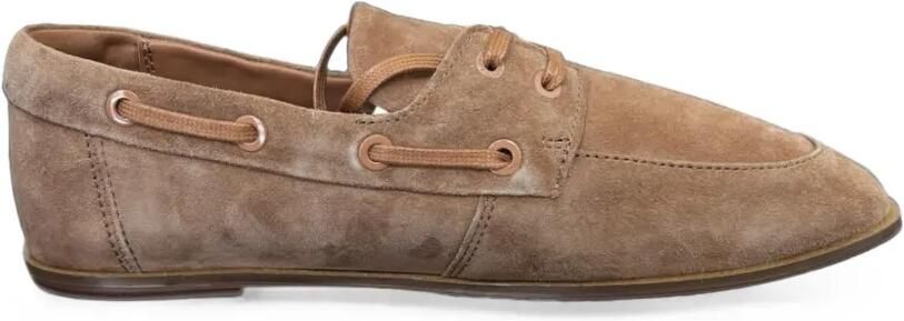 Calvin Klein Suède bootschoenen Bruin