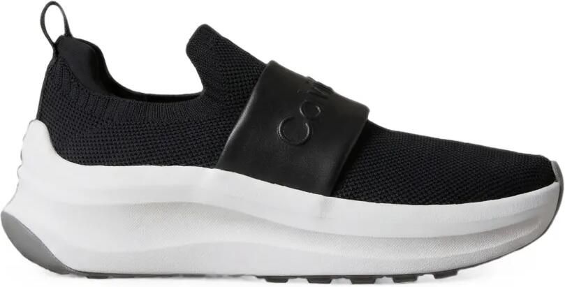 Calvin Klein Volumax gebreide sneakers met logo-band Zwart
