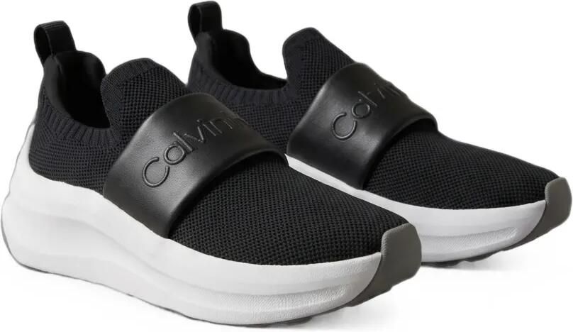 Calvin Klein Volumax gebreide sneakers met logo-band Zwart - Foto 4