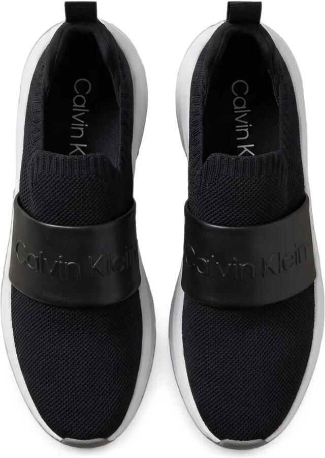 Calvin Klein Volumax gebreide sneakers met logo-band Zwart - Foto 3
