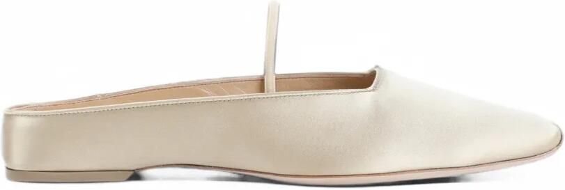 CALVIN KLEIN COLLECTION Kate square-toe ballet flats Beige