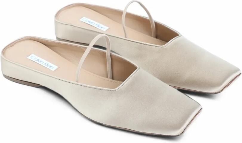 CALVIN KLEIN COLLECTION Kate square-toe ballet flats Beige - Foto 3