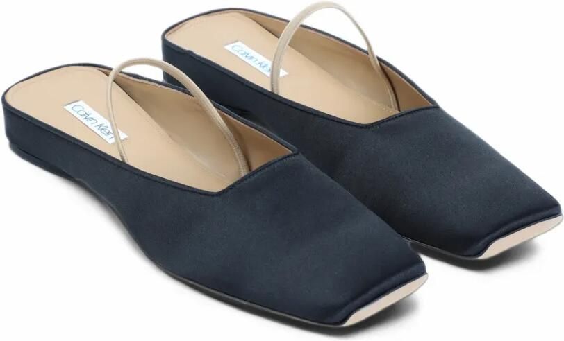 CALVIN KLEIN COLLECTION Kate square-toe elasticated-strap ballet flats Zwart - Foto 3