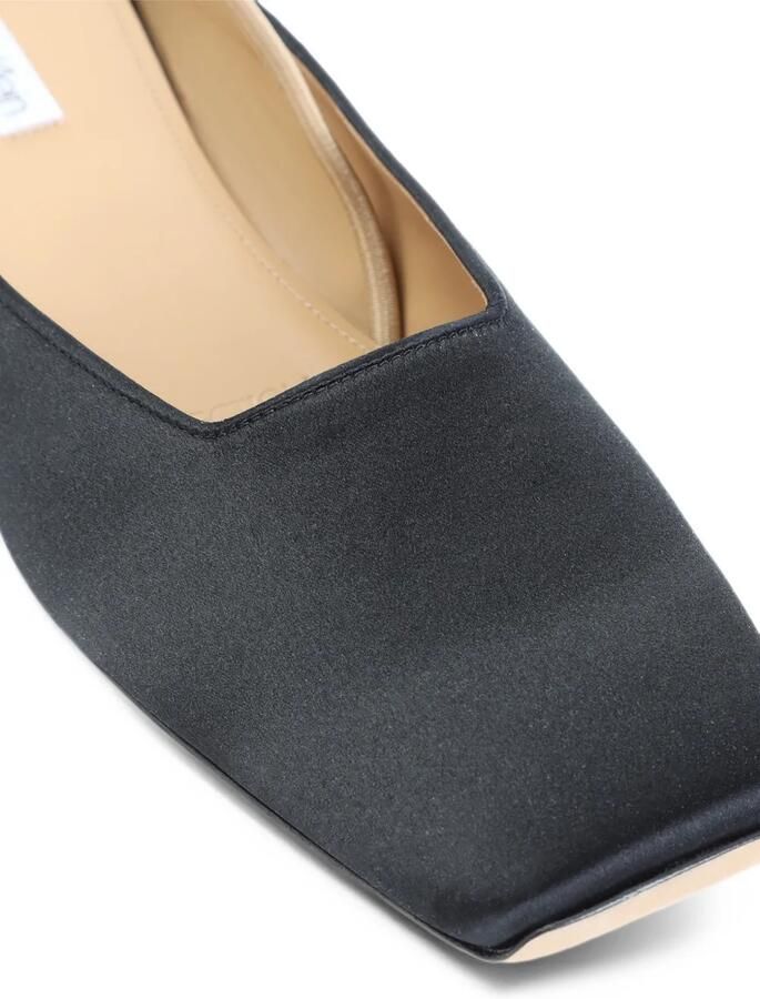 CALVIN KLEIN COLLECTION Kate square-toe elasticated-strap ballet flats Zwart - Foto 2