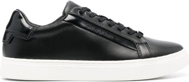 Calvin Klein Sneakers met logo reliëf Zwart