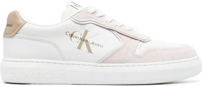 Calvin Klein Jeans Sneakers verfraaid met logo Wit