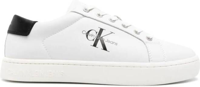 Calvin Klein Jeans Sneakers met logo-reliëf Wit