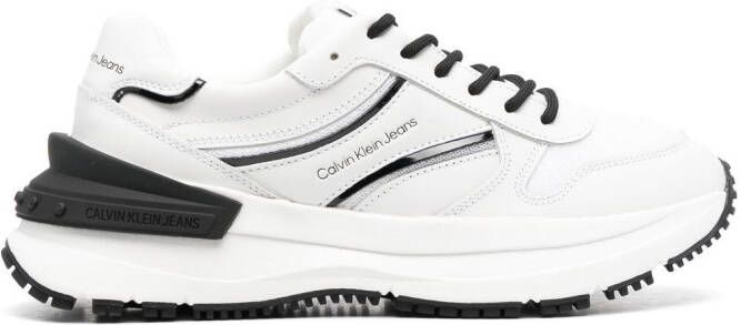 Calvin Klein Jeans Sneakers met logo Wit