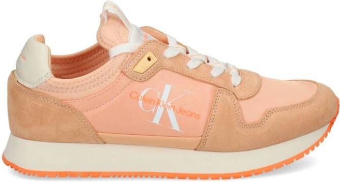 Calvin Klein Jeans Runner sneakers met vlakken Oranje