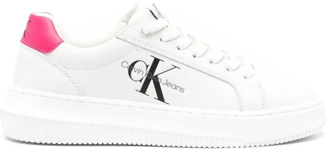 Calvin Klein Jeans Sneakers met logoprint Wit