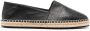 Calvin Klein Leren espadrilles Zwart - Thumbnail 1