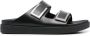 Calvin Klein Leren sandalen Zwart - Thumbnail 1