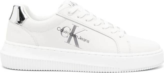 Calvin Klein Leren sneakers Wit