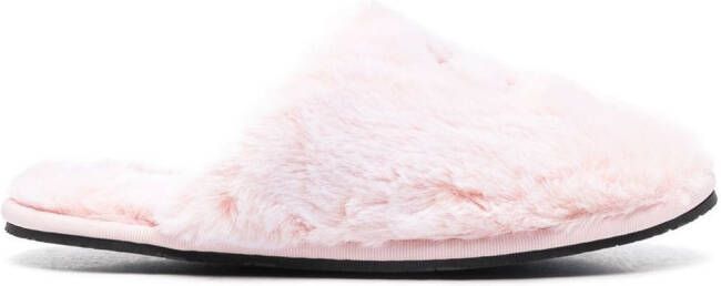 Calvin Klein Slippers van logo applicatie Roze