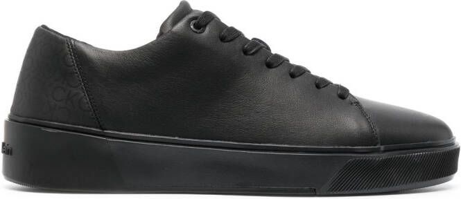 Calvin Klein Sneakers met monogramprint Zwart