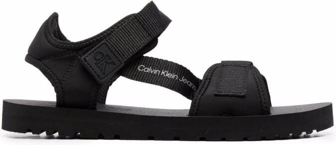 Calvin Klein Sandalen met klittenband Zwart
