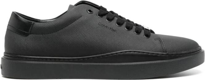 Calvin Klein Sneakers met logo-reliëf en textuur Zwart
